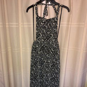 Loveriche Dainty Floral Fabric Overalls NWT Small